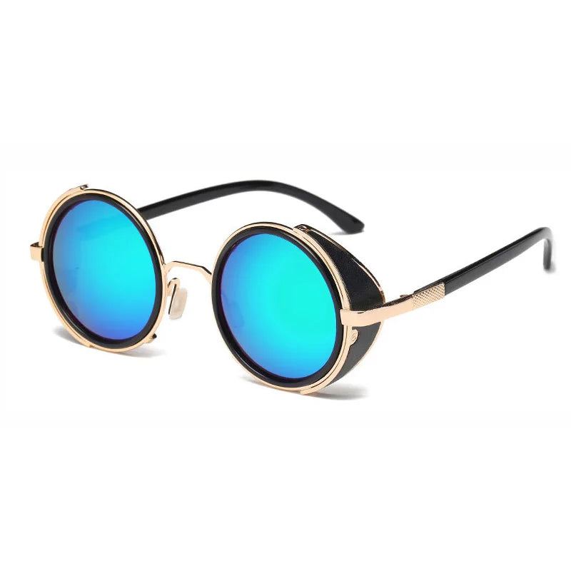 Steampunk Round UV400 Sunglasses