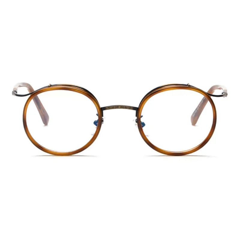 Retro TR90 Round Anti-Blue Light Glasses