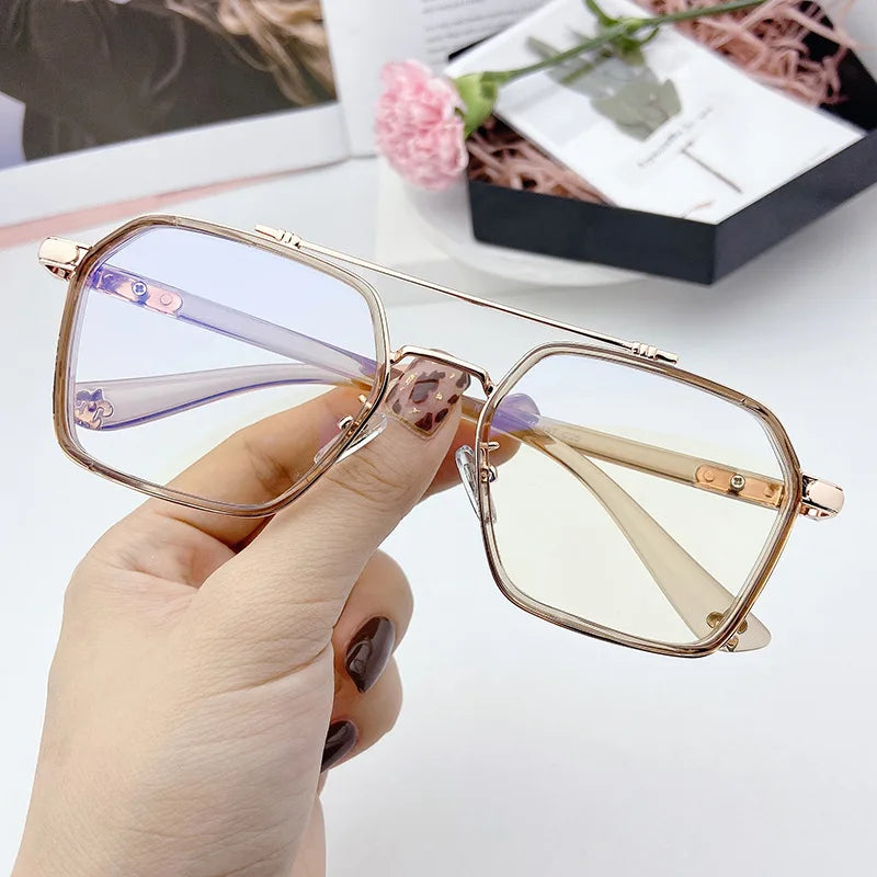 Retro Square Anti-Blue Light Glasses