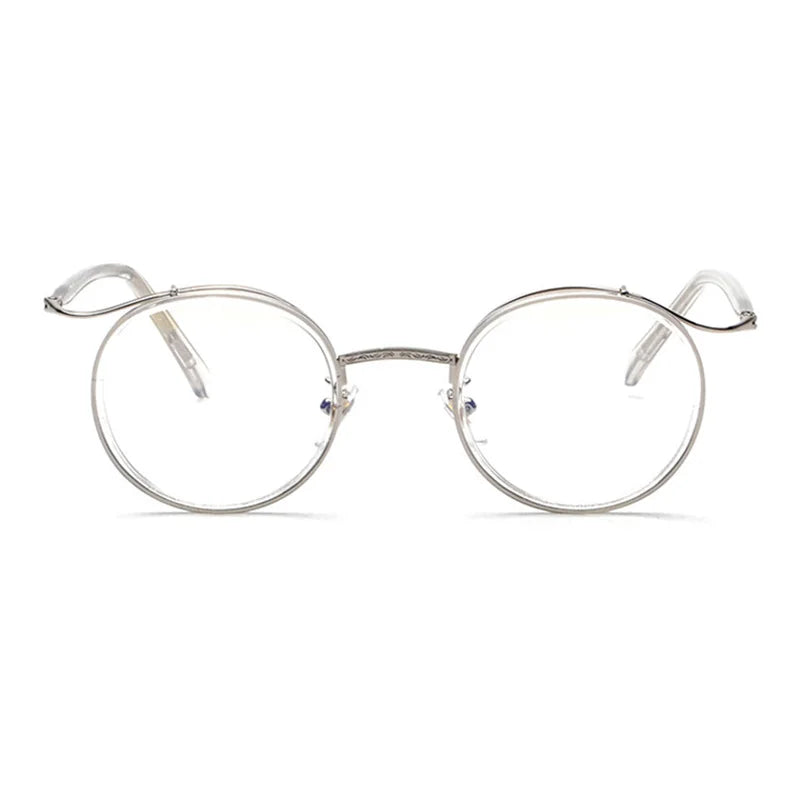Retro TR90 Round Anti-Blue Light Glasses