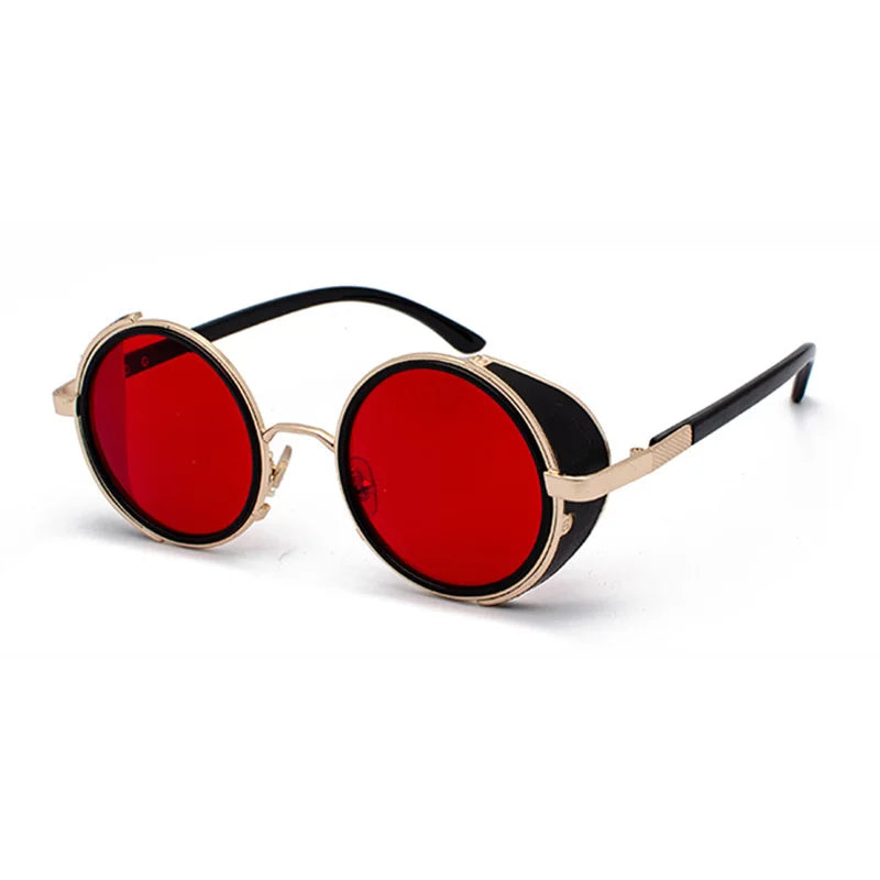 Steampunk Round UV400 Sunglasses