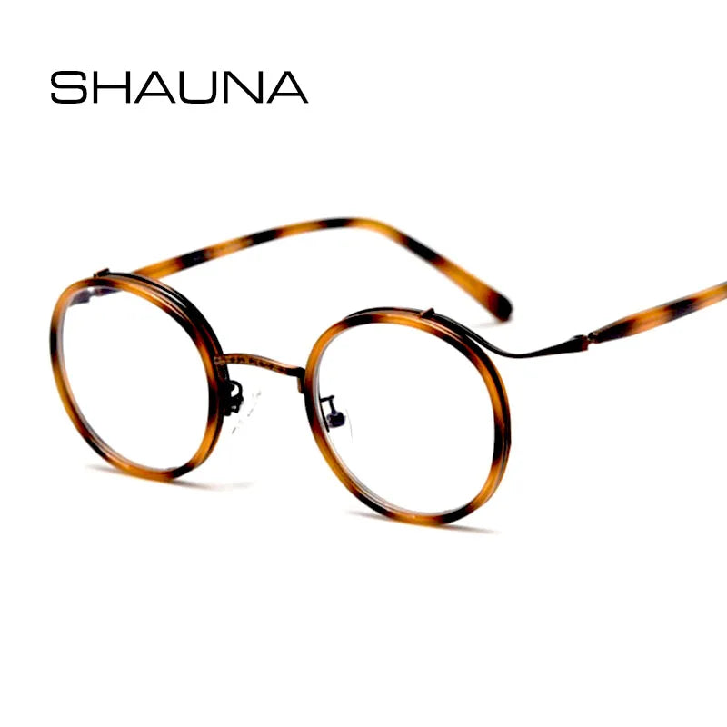 Retro TR90 Round Anti-Blue Light Glasses