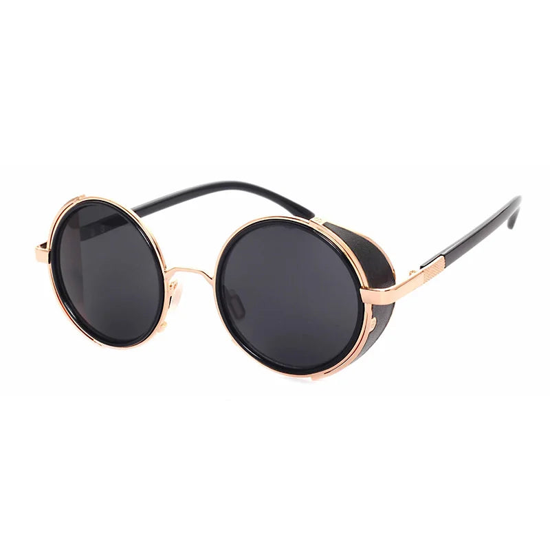 Steampunk Round UV400 Sunglasses