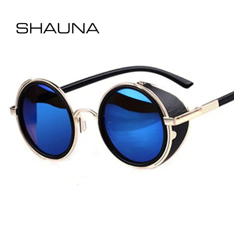 Steampunk Round UV400 Sunglasses