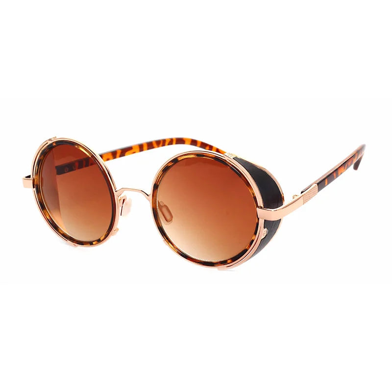 Steampunk Round UV400 Sunglasses