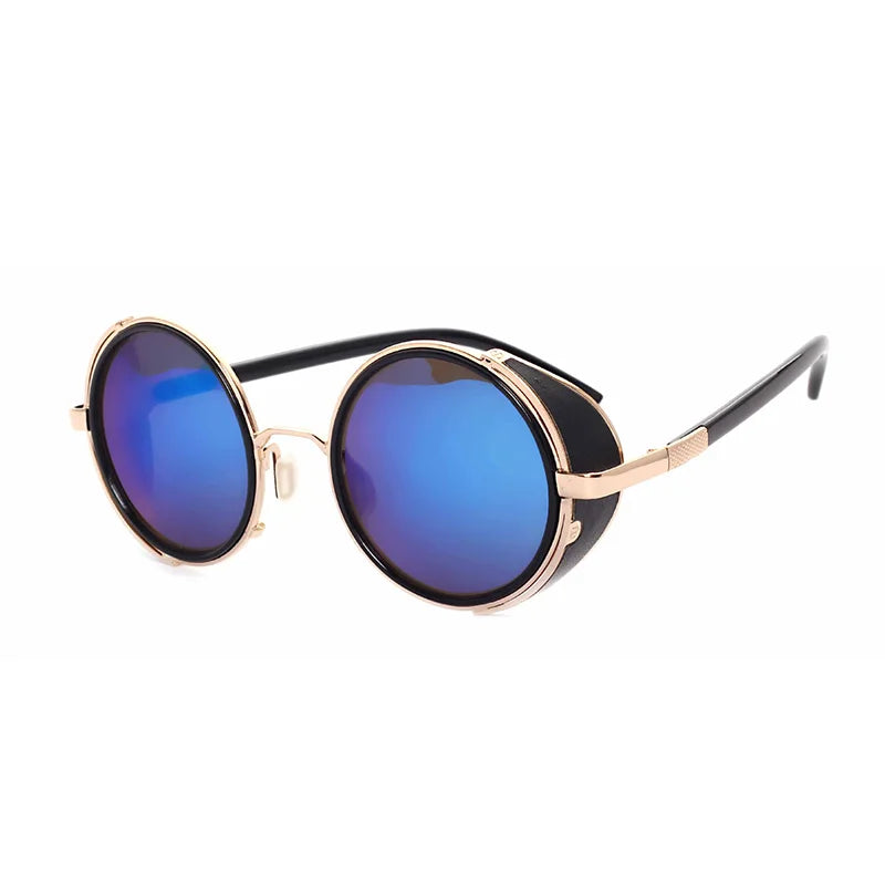 Steampunk Round UV400 Sunglasses