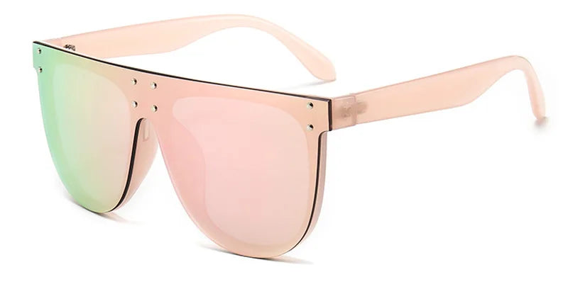 Oversize Rivets Pilot UV400 Sunglasses