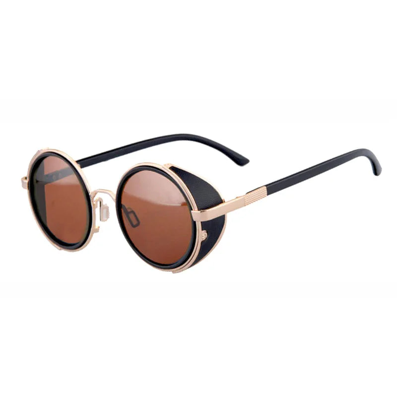 Steampunk Round UV400 Sunglasses