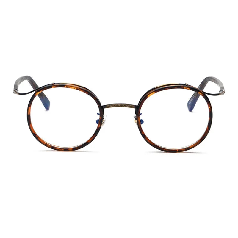Retro TR90 Round Anti-Blue Light Glasses