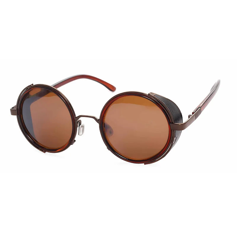 Steampunk Round UV400 Sunglasses