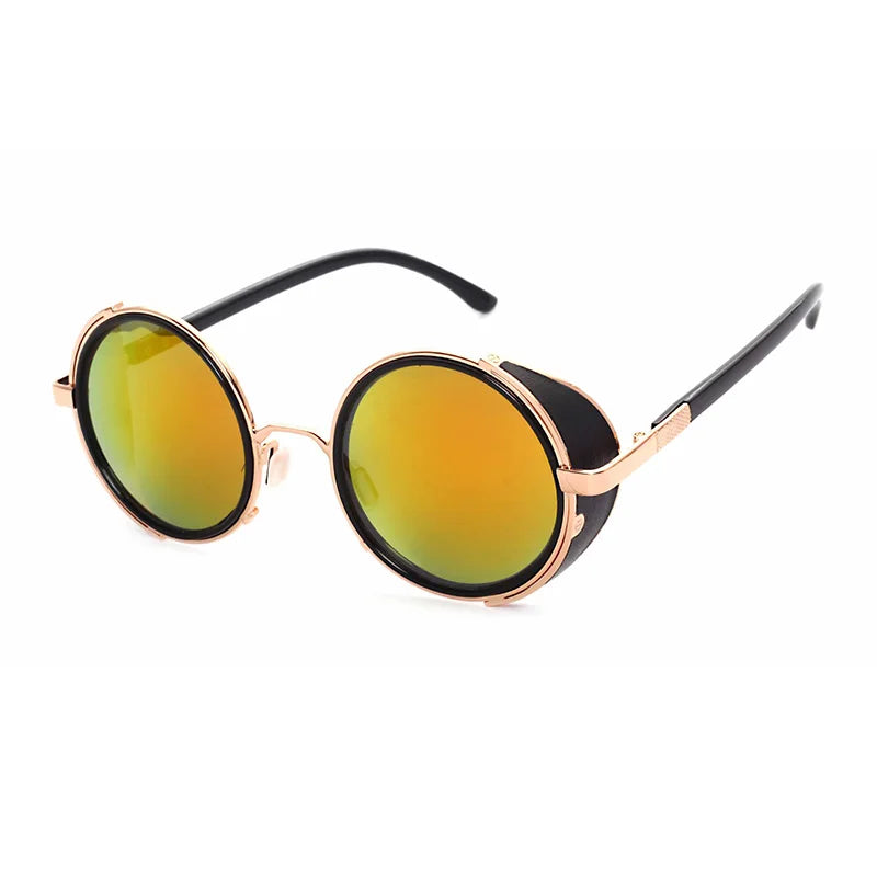 Steampunk Round UV400 Sunglasses