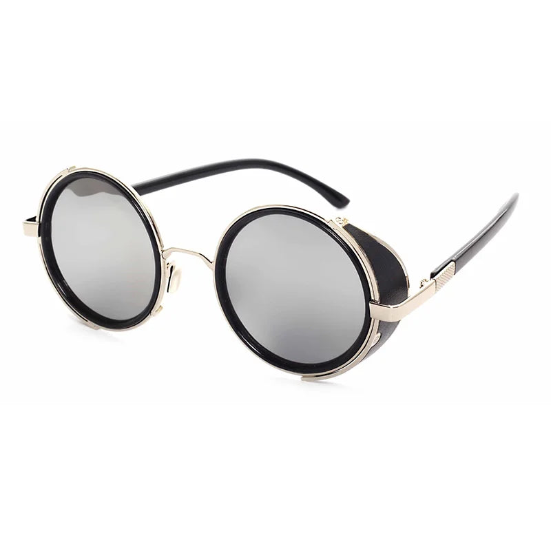 Steampunk Round UV400 Sunglasses