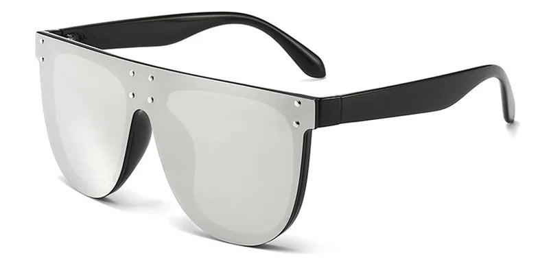 Oversize Rivets Pilot UV400 Sunglasses