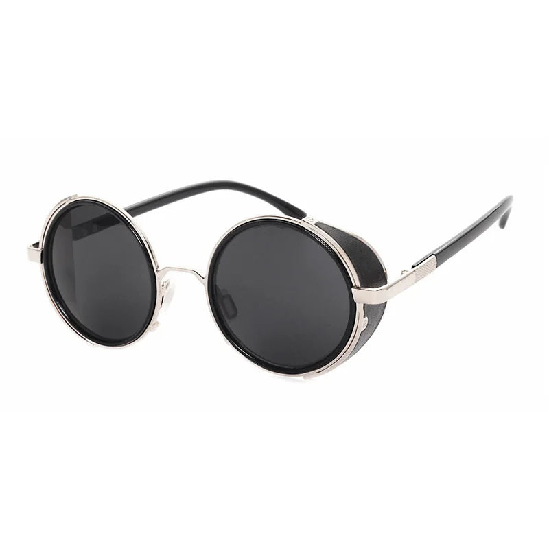Steampunk Round UV400 Sunglasses
