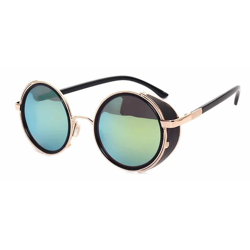Steampunk Round UV400 Sunglasses