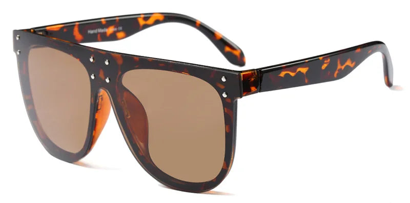 Oversize Rivets Pilot UV400 Sunglasses