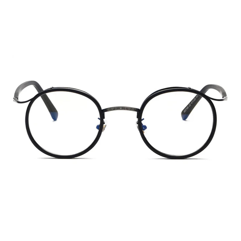 Retro TR90 Round Anti-Blue Light Glasses