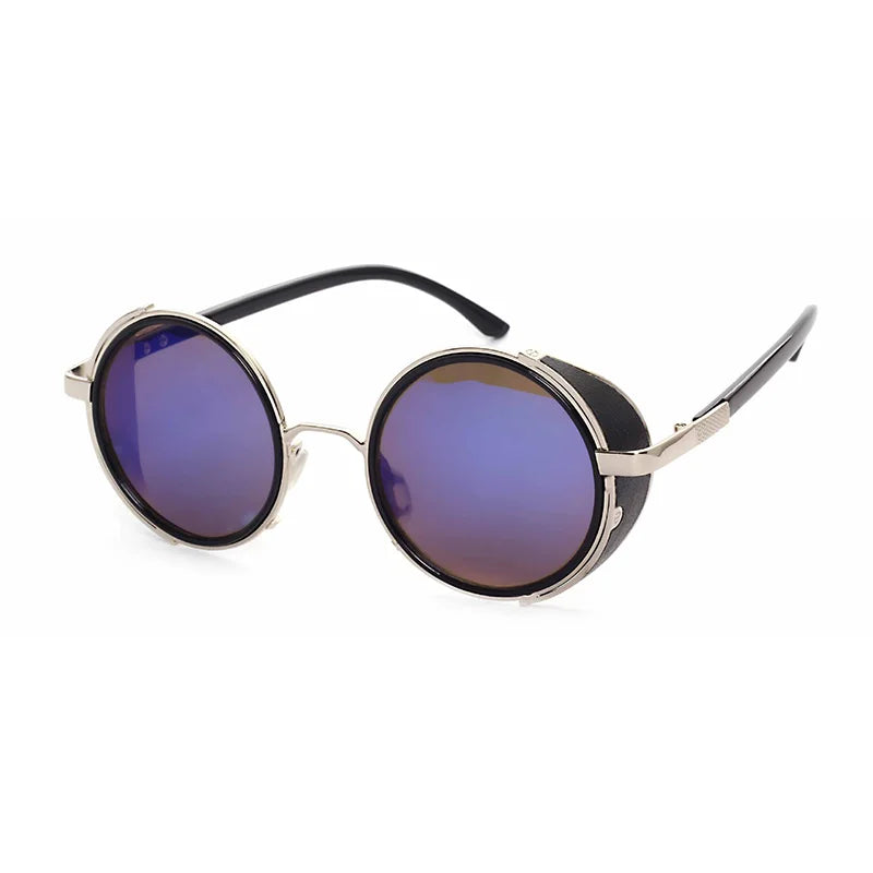 Steampunk Round UV400 Sunglasses
