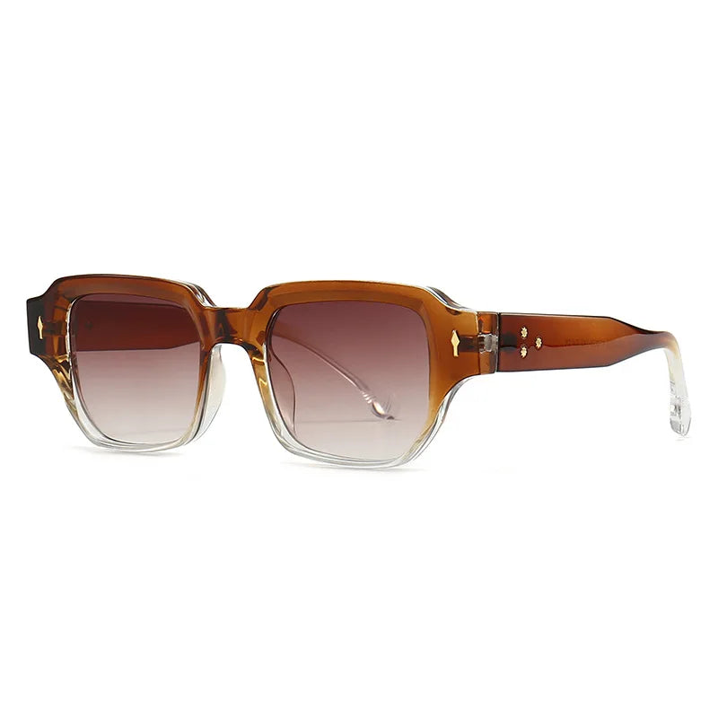Vintage Rivets Square UV400 Sunglasses