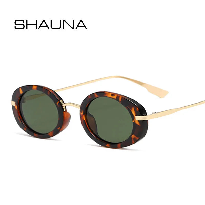 Punk Oval Clear Ocean UV400 Sunglasses