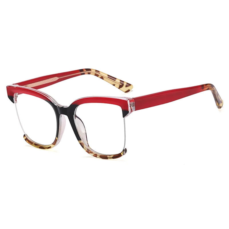 Colorful Half Frame Anti-Blue Light Glasses