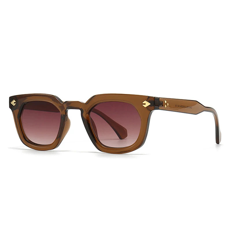 Fashion Square Rivets UV400 Sunglasses