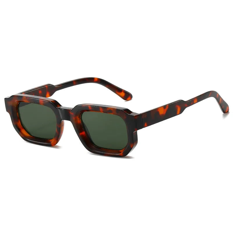 Square Blue Tea UV400 Sunglasses