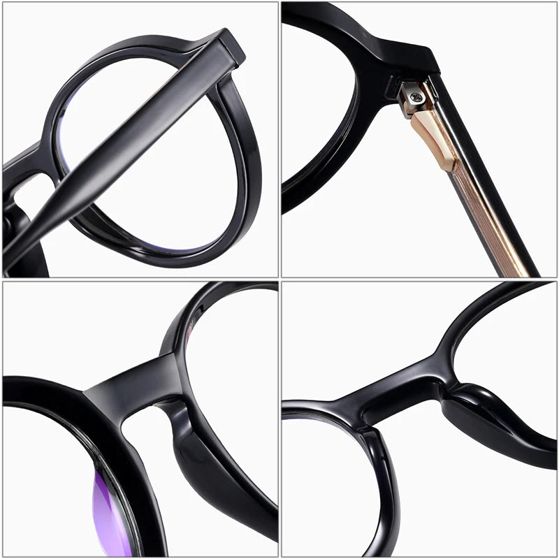 Double Color Oval Anti-Blue Light Glasses
