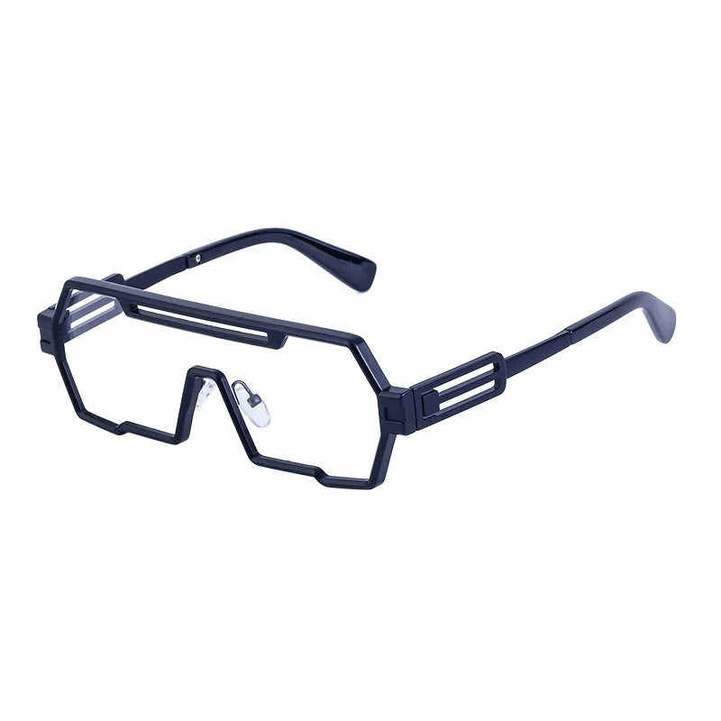 Vintage Metal Punk Oversized UV400 Sunglasses