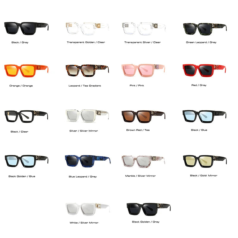Retro Square UV400 Sunglasses