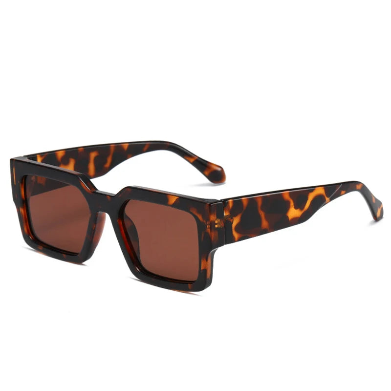 Y2K Square Silver Mirror UV400 Sunglasses