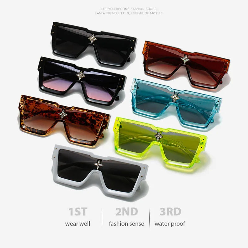 Luxury Crystal Oversized UV400 Sunglasses