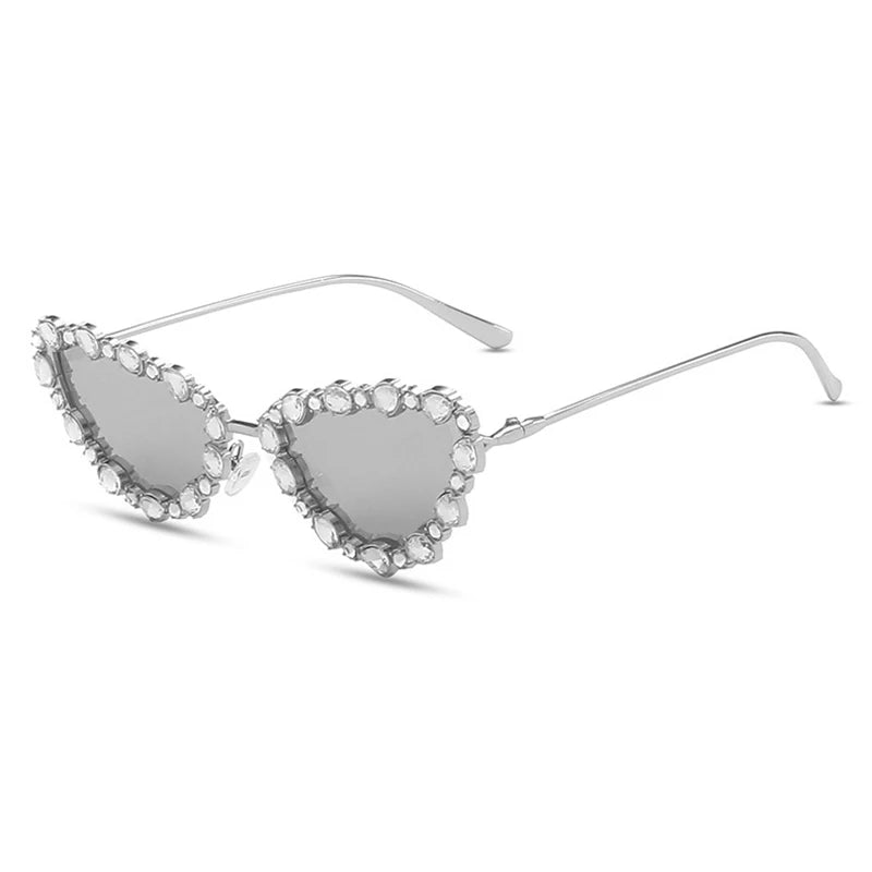 Luxury Crystal Cat Eye UV400 Sunglasses