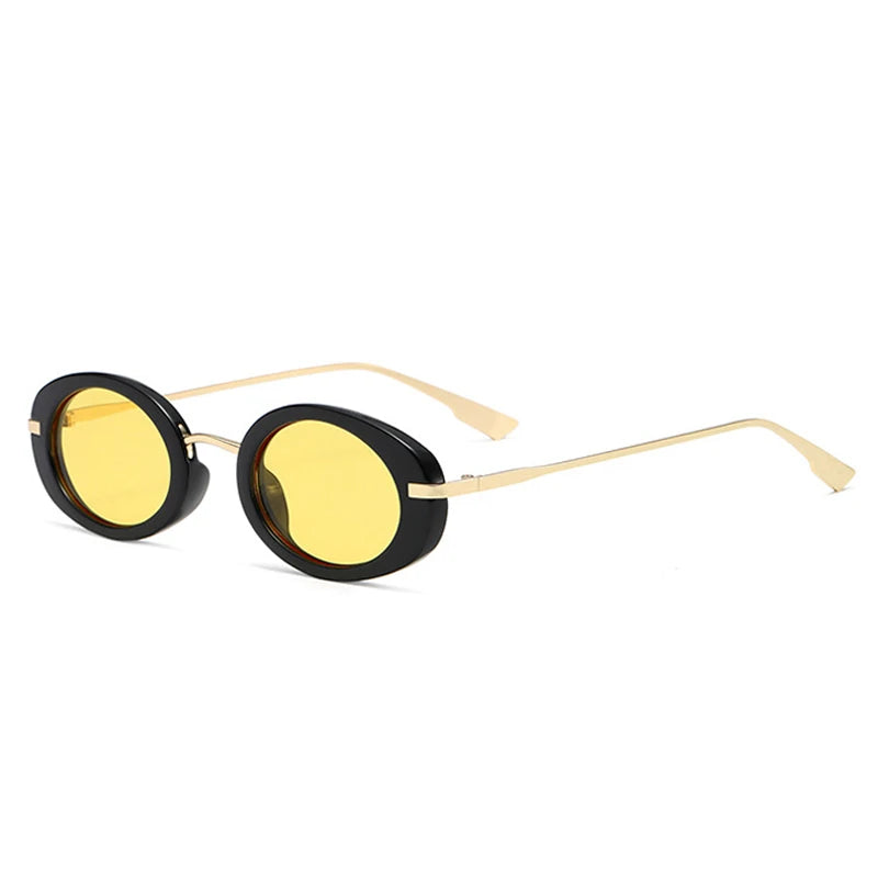 Punk Oval Clear Ocean UV400 Sunglasses
