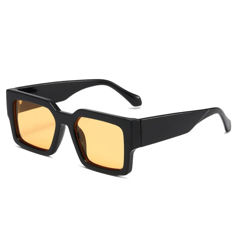 Y2K Square Silver Mirror UV400 Sunglasses