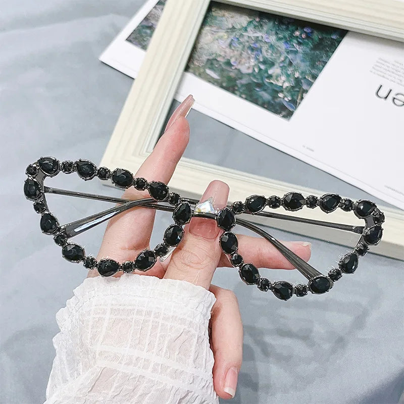 Luxury Crystal Cat Eye UV400 Sunglasses