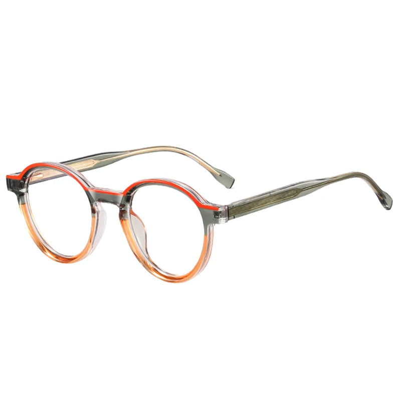 Double Color Oval Anti-Blue Light Glasses