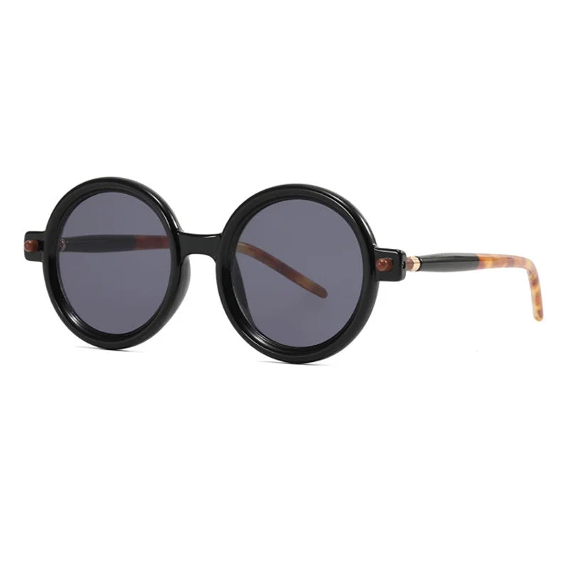 Double Color Round Anti-Blue Light Glasses