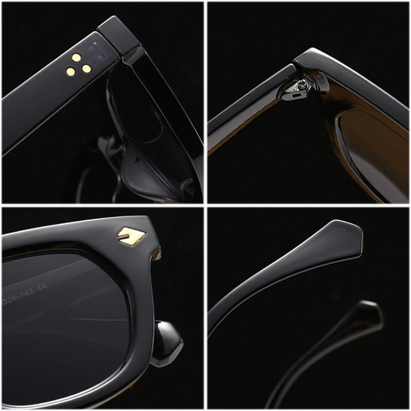 Fashion Square Rivets UV400 Sunglasses