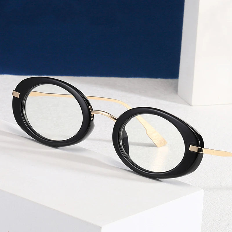 Punk Oval Clear Ocean UV400 Sunglasses