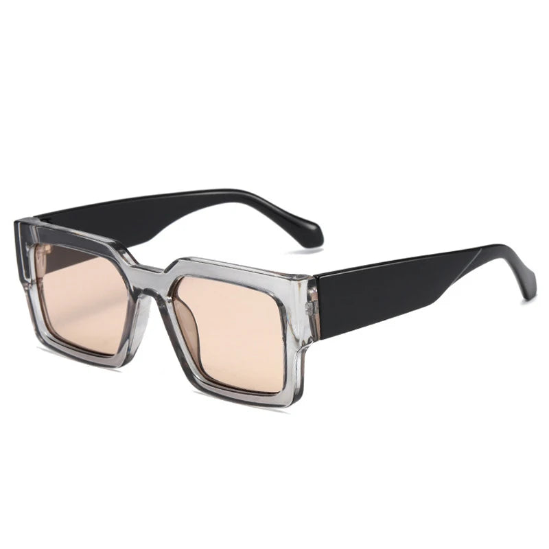 Y2K Square Silver Mirror UV400 Sunglasses