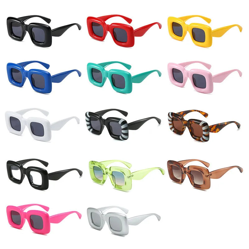 Candy Color Square UV400 Sunglasses