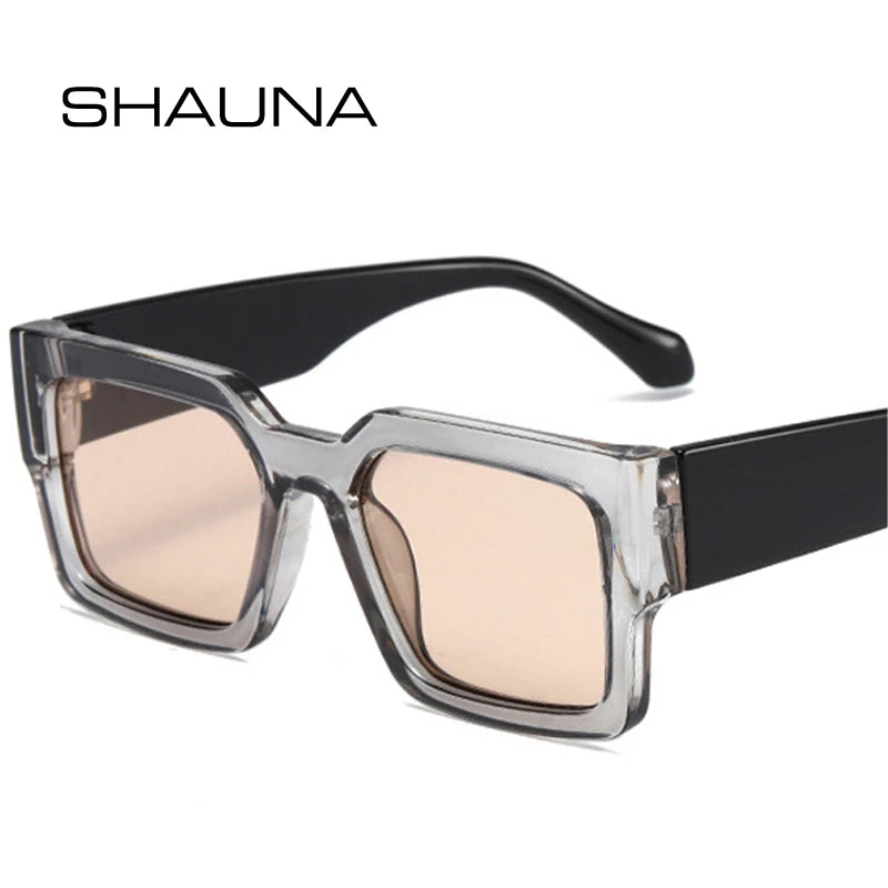 Y2K Square Silver Mirror UV400 Sunglasses