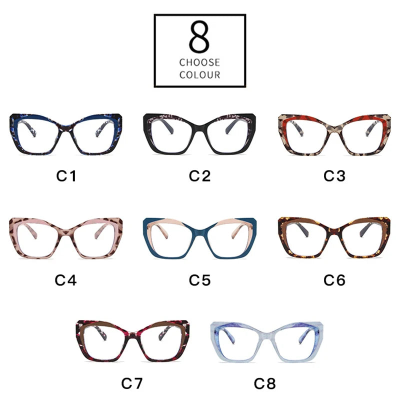 Colorful Cat Eye Anti-Blue Light Glasses