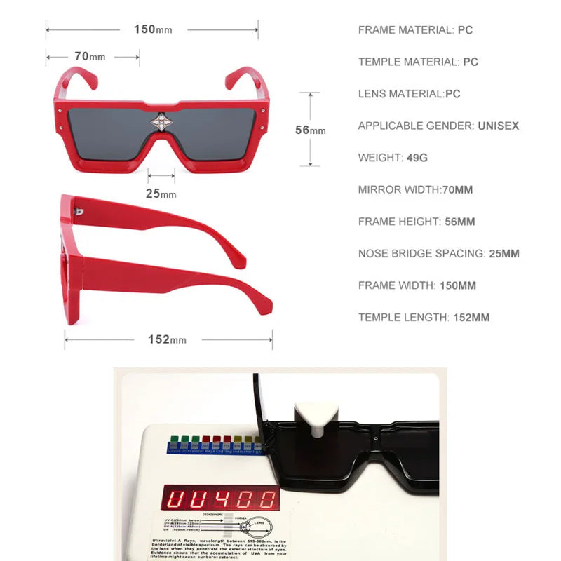 Luxury Crystal Oversized UV400 Sunglasses