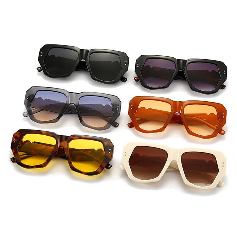 Retro Polygon Cat Eye UV400 Sunglasses