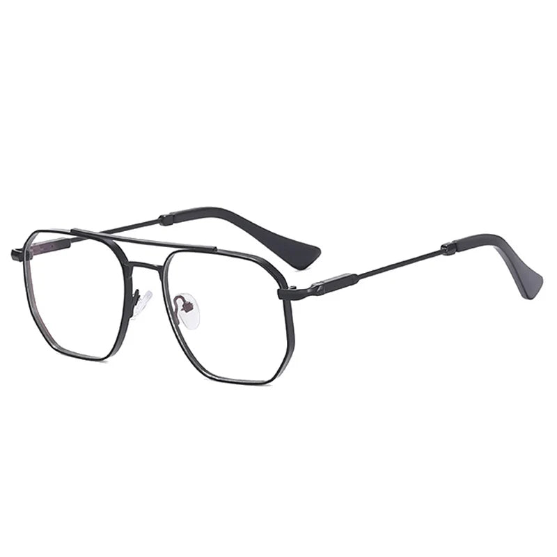 Retro Double Bridge Anti-Blue Light Glasses