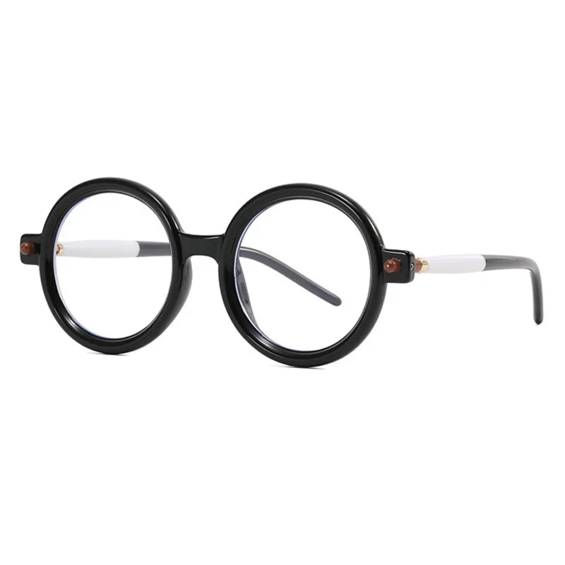 Double Color Round Anti-Blue Light Glasses