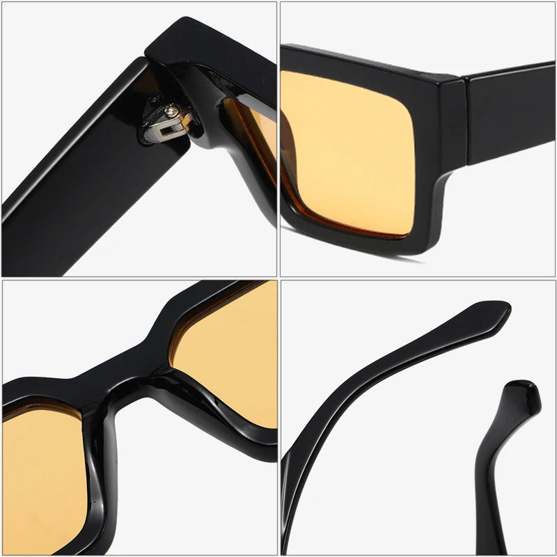 Y2K Square Silver Mirror UV400 Sunglasses