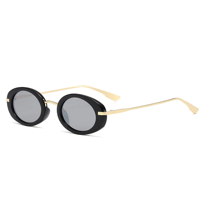 Punk Oval Clear Ocean UV400 Sunglasses